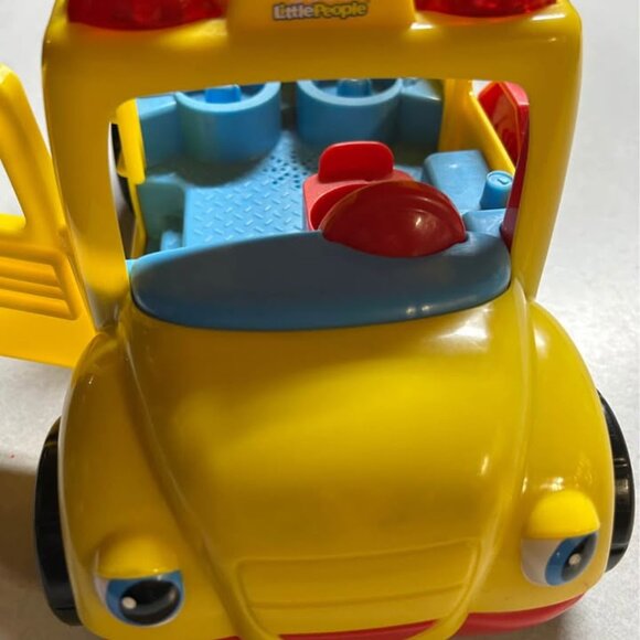 Fisher-Price 2009 Little People Stop'n Surprise School Bus with Sounds + Giggles - Picture 6 of 11